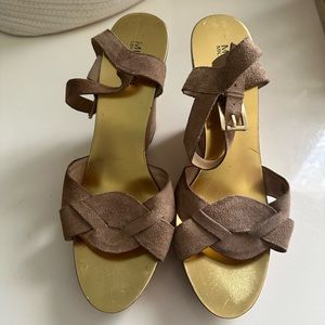 Michael Kors wedge sandals size 9.5